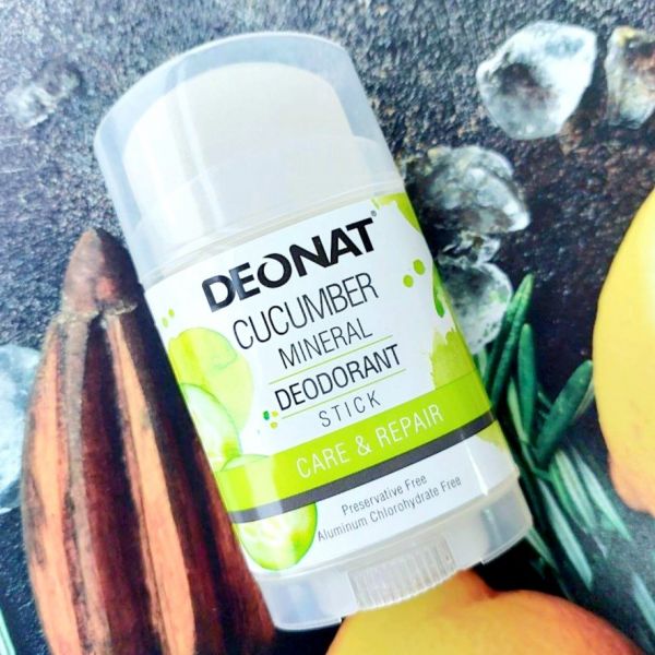 2092 Refreshing deodorant-crystal with cucumber juice Deonat Ghaniun "Rich", 100 gr